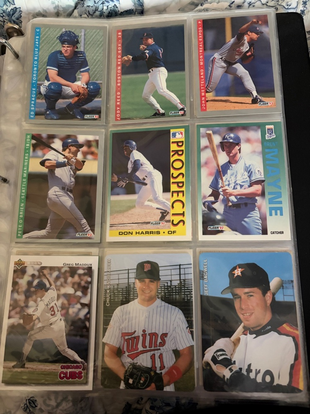 Vintage Baseball Cards - Lot of 45 (Fleer, Upper Deck)